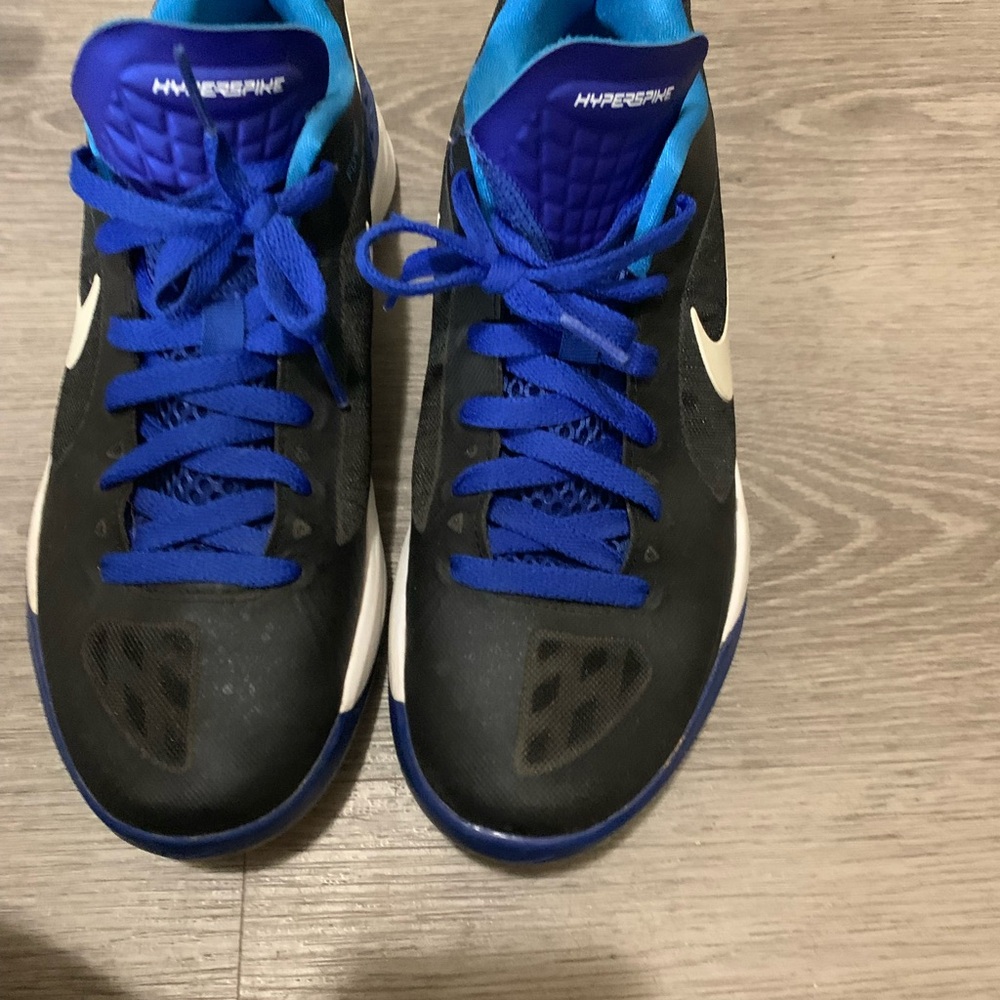 Nike Hyperfuse Black and Royal Blue Shoes